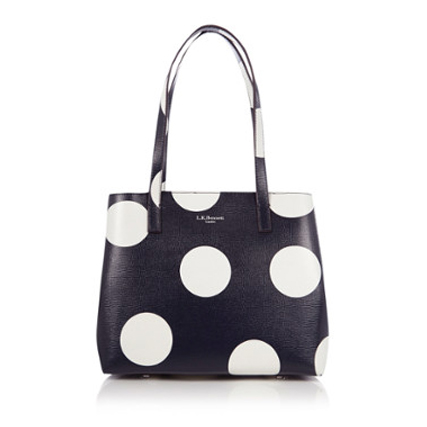 Bag at You - L.K. Bennett Kenzie Shoulderbag - Black White - Bag at You