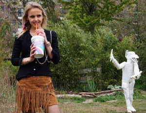 Bag at You - Fashion Blog - Have a drink - Festival outfit - oodt - Franje rok - Party Bag - Milkshake tas - Unicorn schoudertas